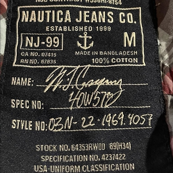 Nautica jeans Co plaid button up shirt - Picture 6 of 7